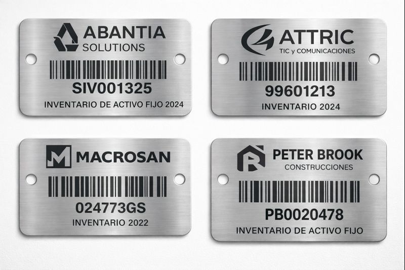 Placas de inventario
