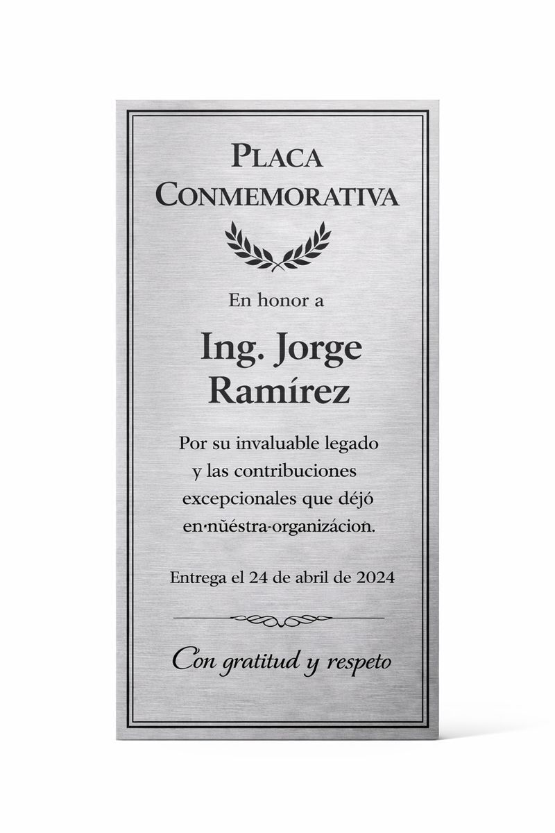 Placa conmemorativa